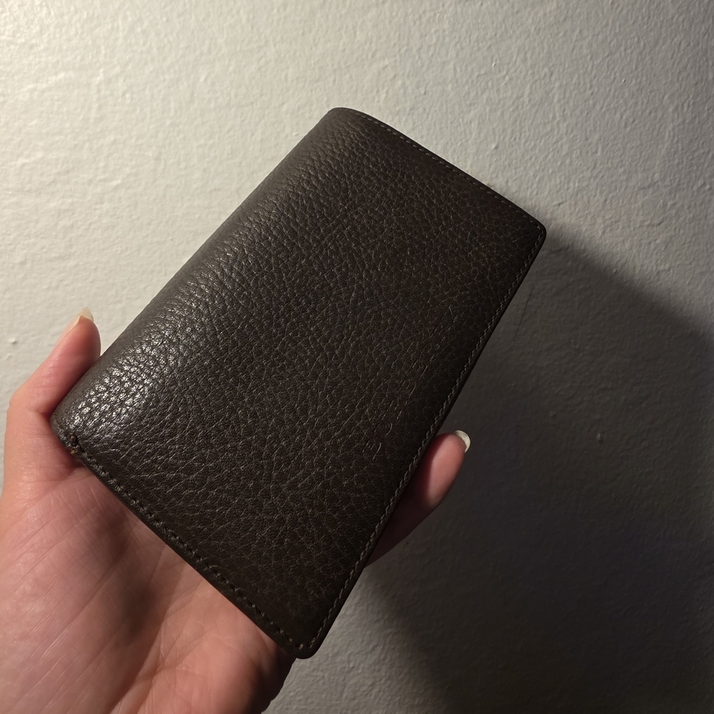 Burberry Dark Brown Leather Wallet